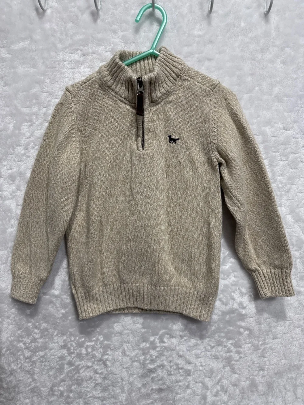 Carter's beige half-zip pullover sweater Size 4T boys